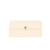 Caixa em MDF Revestido com PU Branco 24cm P - Ela Decora